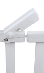 Lit Bébé Pliant Fold Up 287100WE 60 x 120 cm Hêtre 2 Niveaux Réglables 4 Roulettes à Freins Charge 40 kg Blanc
