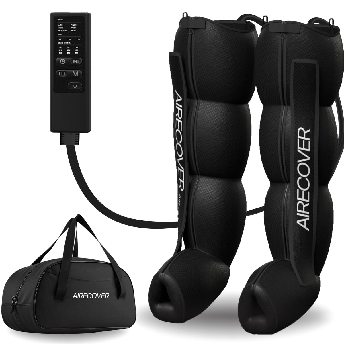 Pressothérapie à domicile masseur pour jambes et pieds récupération musculaire drainage lymphatique portable avec sac