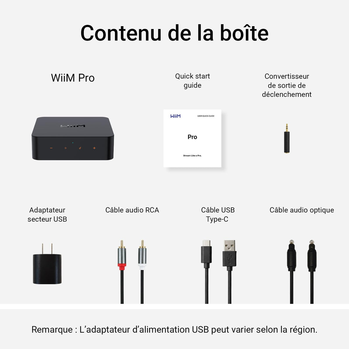 Streamer audio pour chaîne stéréo ASR002 AirPlay 2 Spotify Connect Wi-Fi Bluetooth Ethernet 24 bits 192 kHz