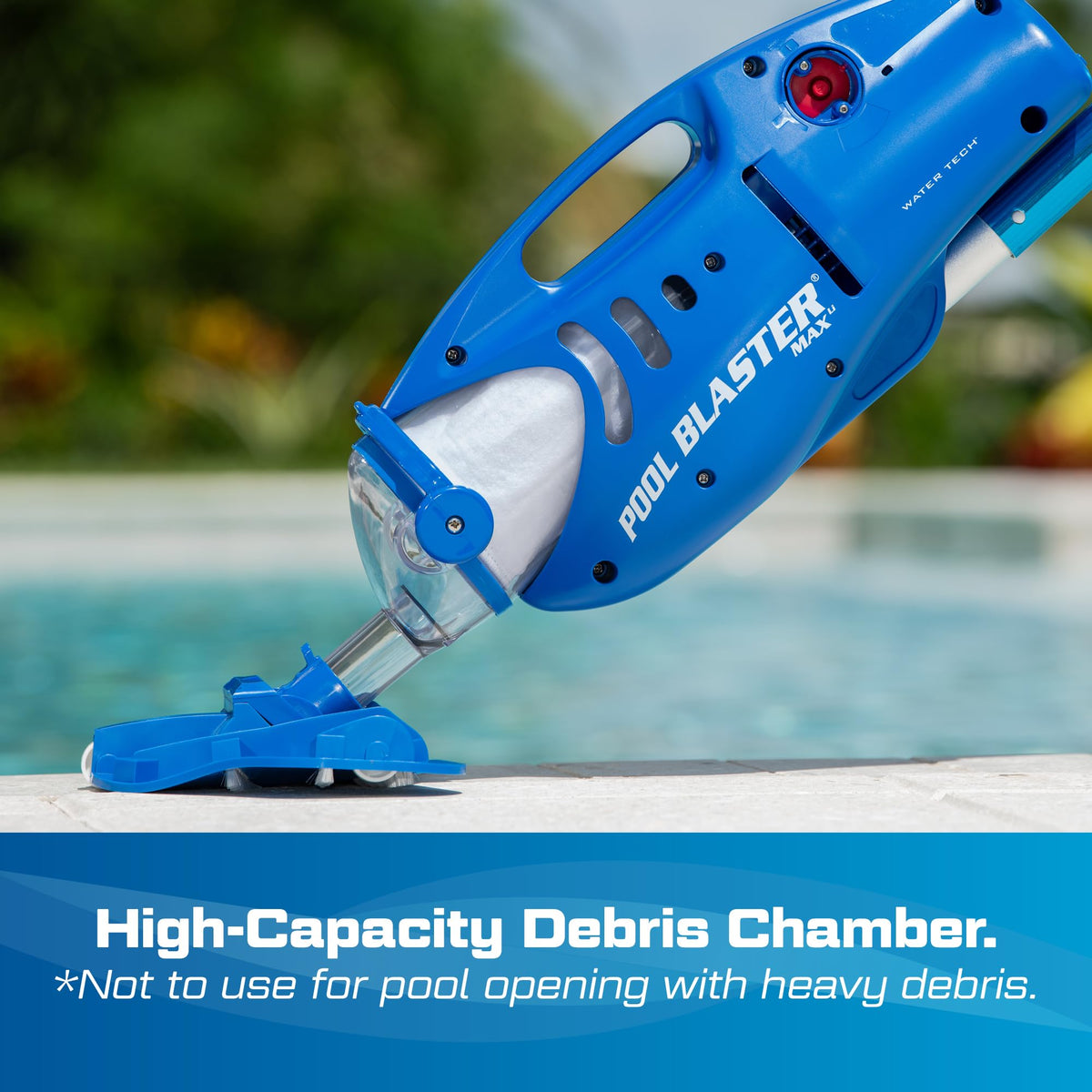 Aspirateur de Piscine et Spa Sans Fil Max Li avec Moteur P30 Batterie Lithium-Ion 2200 mAh Autonomie jusqu'à 1 Heure