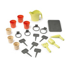 Maison de jardin pour enfants 132 x 128,5 x 135 cm dès 2 ans plastique recyclé jardinière treillis mangeoire récupérateur d'eau