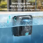 Robot piscine Scuba S1 2025 240 à 270 min double filtration nettoyage fond parois ligne d’eau application