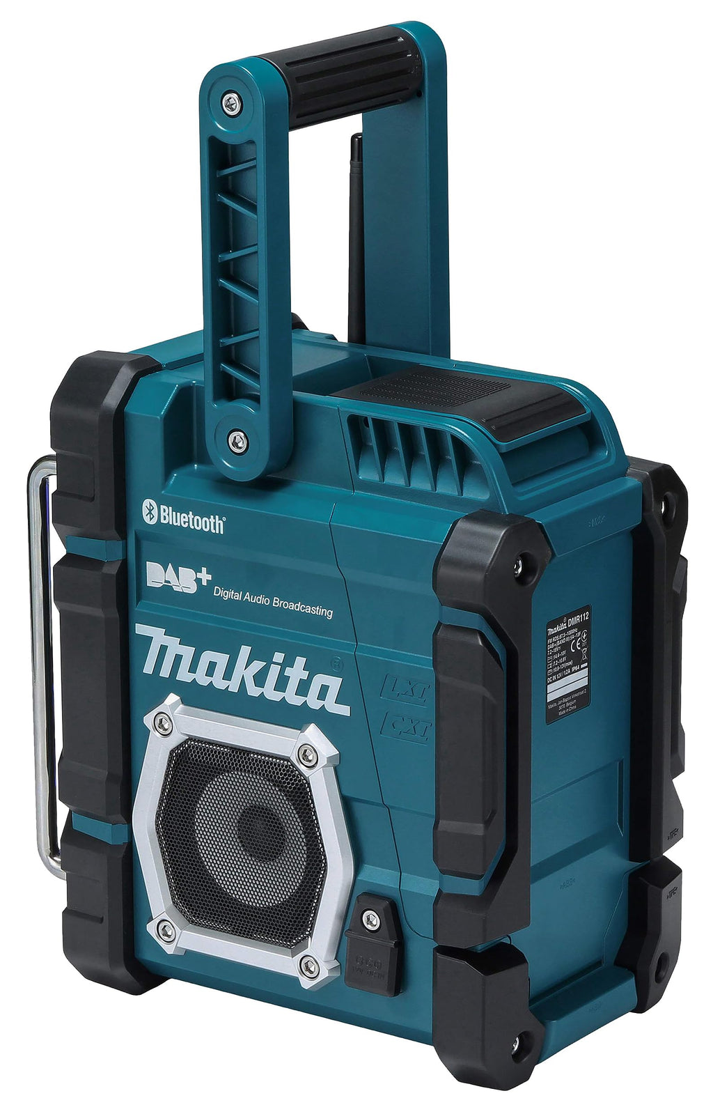 Radio de chantier DMR112 FM USB stéréo écran LCD alimentation par batterie 3,6 V 28,2 x 16,3 x 29,4 cm