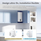 Chauffe-eau électrique mural CWH15ED1380EUW 74 L double réservoir 1500 W Wi-Fi commande vocale protection anti-surchauffe