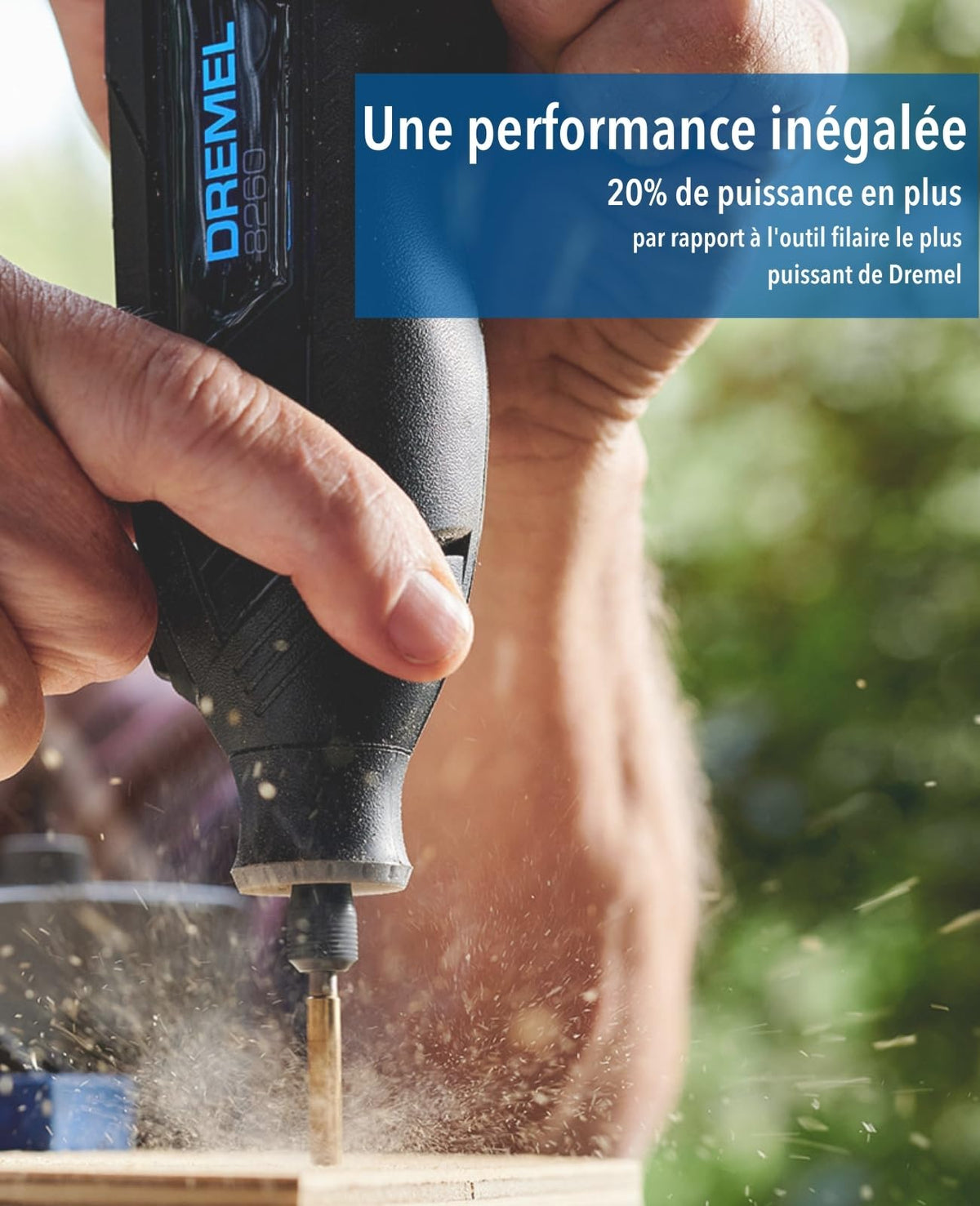 Outil rotatif sans fil 8260 12 V 3 Ah 5000 à 35000 tr/min moteur sans charbon 65 accessoires 5 adaptations 2 batteries