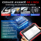 Valise Diagnostic Auto OBD2 KBLA04 Écran Tactile 8 Pouces Android 10 CAN FD DOIP Contrôle Bidirectionnel 42+ Fonctions Codage ECU