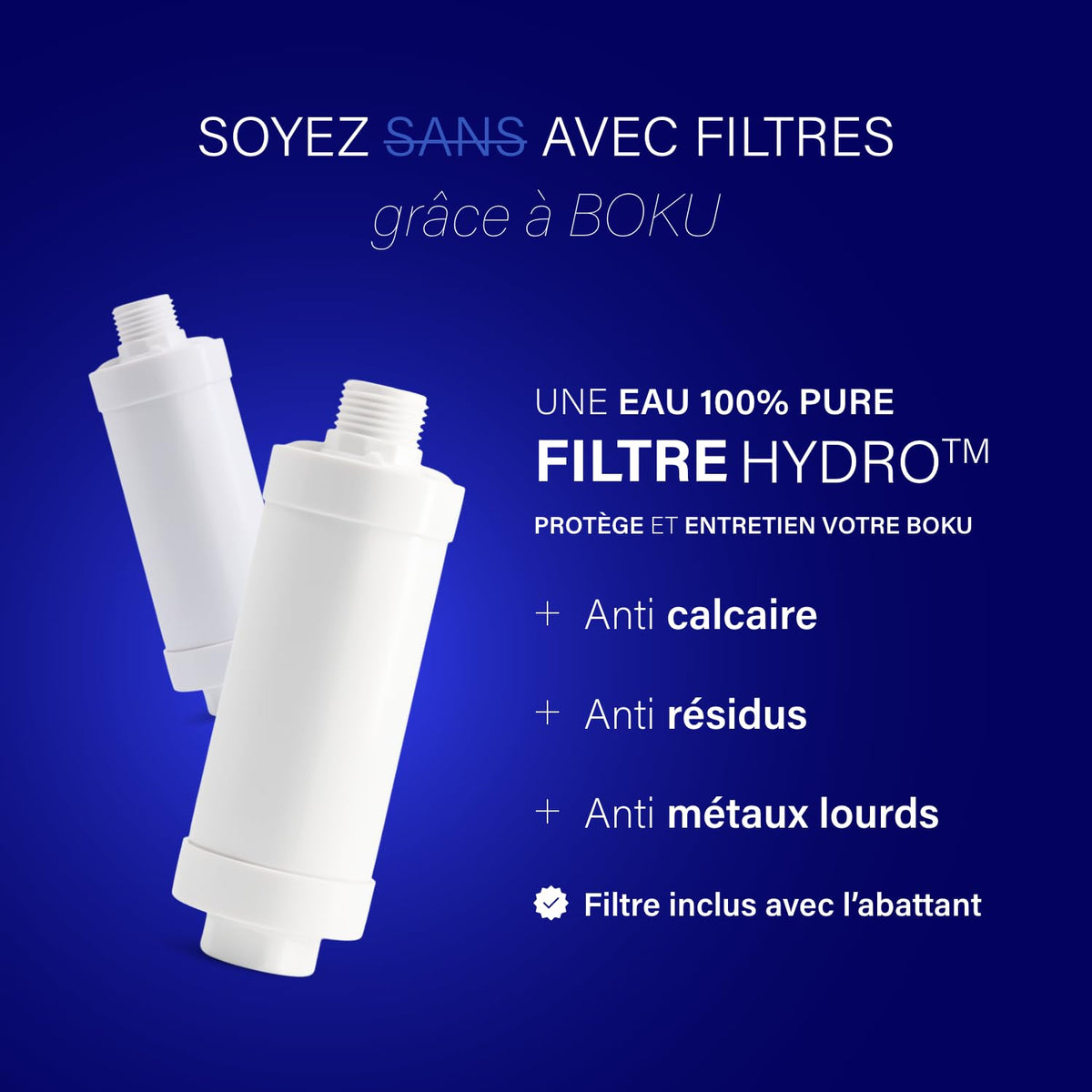 Abattant WC japonais manuel ovale avec filtre Hydro jets de lavage avant et arrière buses réglables et autonettoyantes