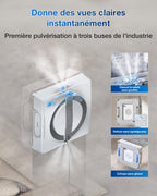 Robot lave-vitres WINBOT W2 PRO OMNI WG851-11 110 min station multifonctions pulvérisation 3 buses contrôle par application