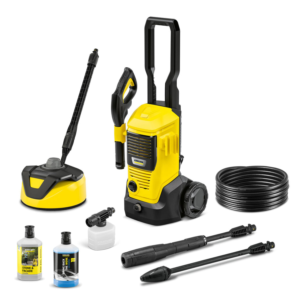 Nettoyeur Haute Pression K 4 FJ Home 130 bar 420 l/h Tuyau 6 m Rotabuse Lance Vario Power Buse à Mousse Kit T 5