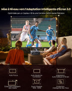 Vidéoprojecteur 4K Smart Portable P62 Pro 1500 ANSI FHD 1080P HDR10 Auto Focus Keystone WiFi6 Bluetooth 5.4 300 pouces