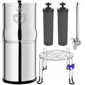 Système de filtration d'eau par gravité Earth WEEP850 8,5 L en acier inoxydable AISI 304 avec 2 filtres O'Pure 2