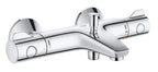 Mitigeur thermostatique bain douche Grohtherm 800 34569000 1/2 montage mural chromé 2 poignées débit 20 l/min