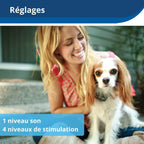 Clôture enterrée anti-fugue Elite pour petits chiens collier réglable 15 à 40 cm 4 niveaux de stimulation