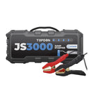 Booster de batterie JS3000 3000 A 24000 mAh 12 V pour moteurs essence jusqu'à 9 L et diesel jusqu'à 9 L