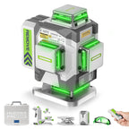 Niveau Laser 4D Auto-Nivellement ZK04CG Vert 4 Lignes 360° ±2 mm à 10 m Batterie Li-ion 8000 mAh Support Magnétique