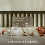 Moniteur bébé intelligent Dream Sock avec suivi de la fréquence cardiaque et du niveau d’oxygène autonomie 16 h Bluetooth Wi-Fi 2,4 GHz