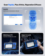 Valise diagnostic automobile OBD2 AD600S 4 systèmes écran 5 pouces Android 11 9 réinitialisations huile frein SAS BMS ABS DPF TPMS