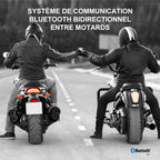 Intercom moto Bluetooth FREECOM 2X Duo 2 voies portée 800 m haut-parleurs 40 mm Bluetooth 5.2 lot de 2
