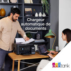 Imprimante multifonction A4 Wi-Fi EcoTank ET-4800 1600 W avec réservoirs d’encre écran LCD chargeur automatique et fax