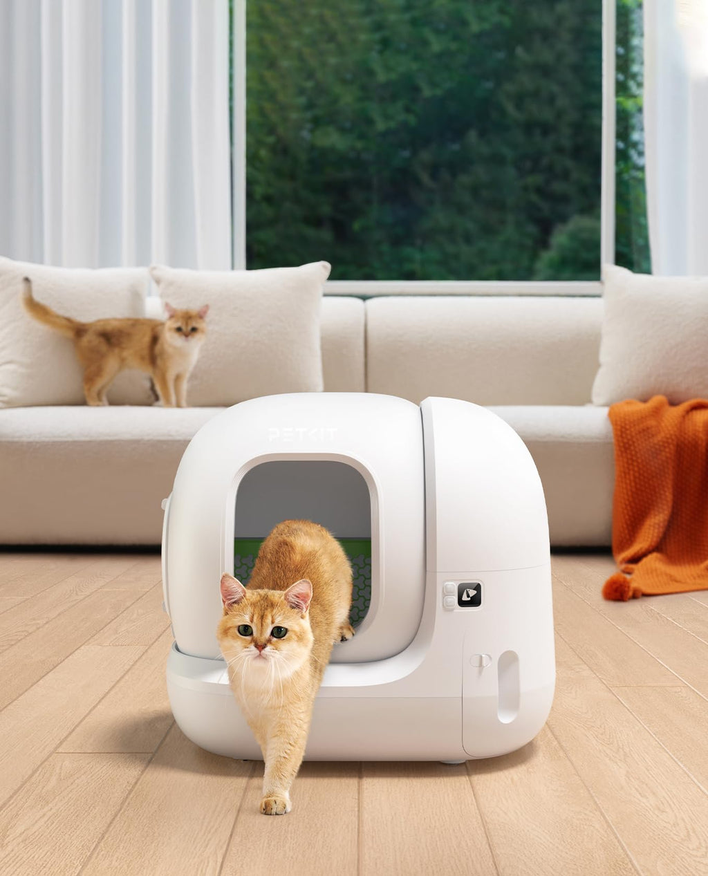 Litière autonettoyante pour chat Pura Max 2 76 L application nettoyage automatique anti-pincement désodorisation
