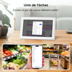 Calendrier numérique mural 15,6 pouces tactile WiFi organisateur familial synchronisation Google iCloud Outlook tableau de récompense enfant