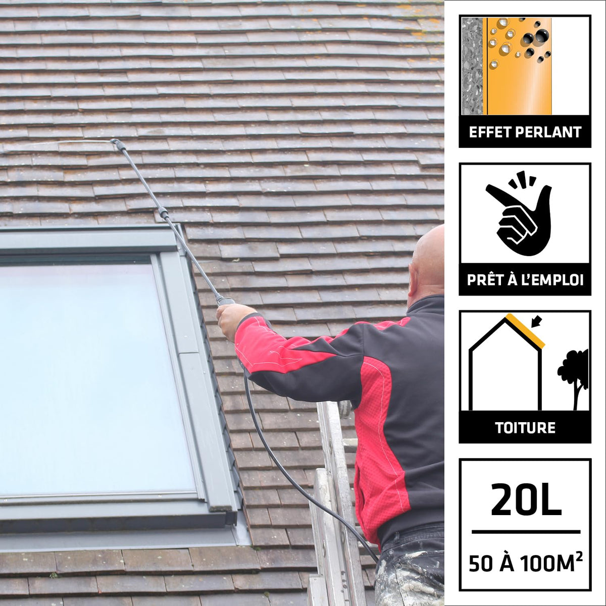 Hydrofuge toiture Sikagard 223 20 L liquide incolore pour matériaux de toiture poreux protection hydrofuge