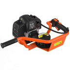 Tarière thermique FX-EB152 3 ch 52 cm³ avec 3 mèches 80 cm diamètres 100 150 et 200 mm châssis en acier