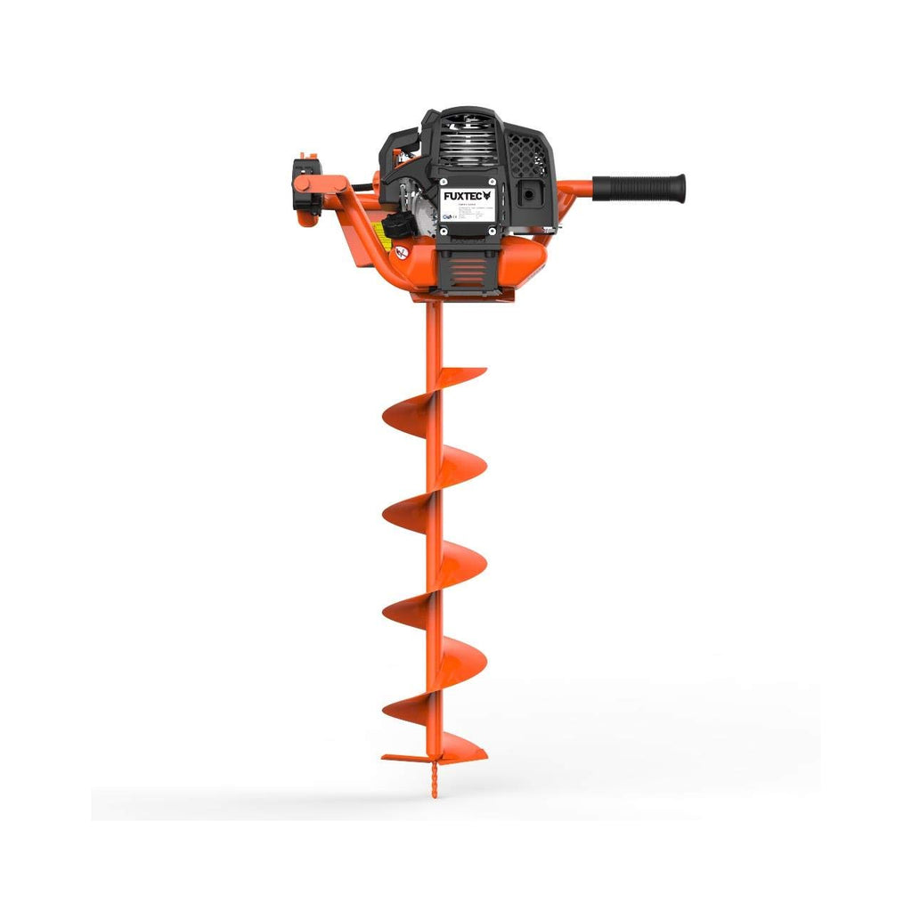 Tarière thermique FX-EB152 3 ch 52 cm³ avec 3 mèches 80 cm diamètres 100 150 et 200 mm châssis en acier