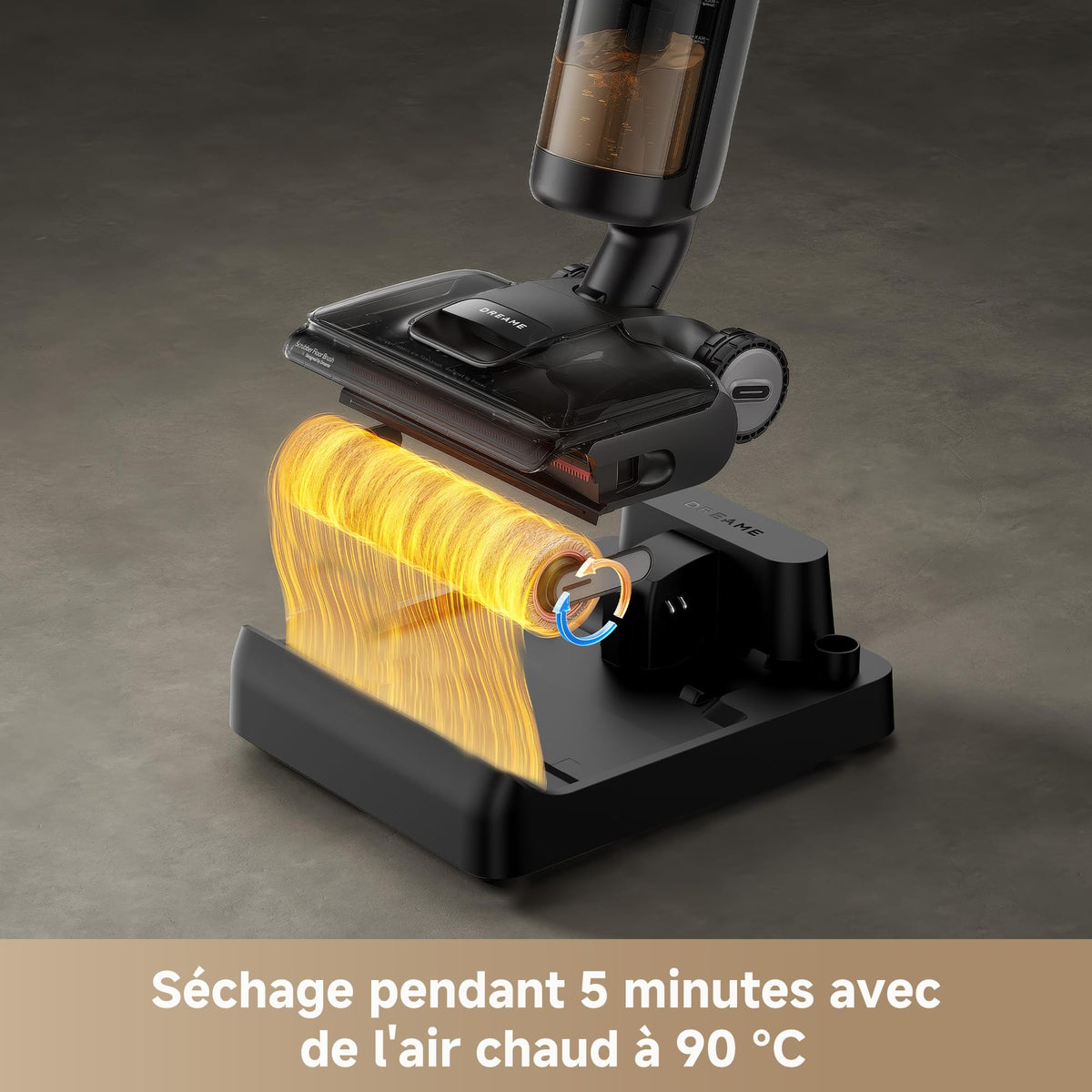 Aspirateur laveur sans fil H12 Pro FlexReach 180° 18 000 Pa 780 ml pour sols durs avec nettoyage automatique