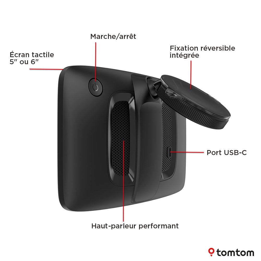 GPS poids lourds GO Professional 6 pouces 2e génération cartes Europe Wi-Fi écran tactile 32 Go infos trafic en temps réel
