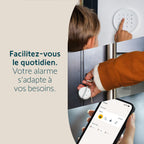 Alarme Maison Connectée 1875255 WiFi Détection de Mouvement 112 dB 2 Sirènes 3 Détecteurs IntelliTAG 3 Badges Clavier Centrale