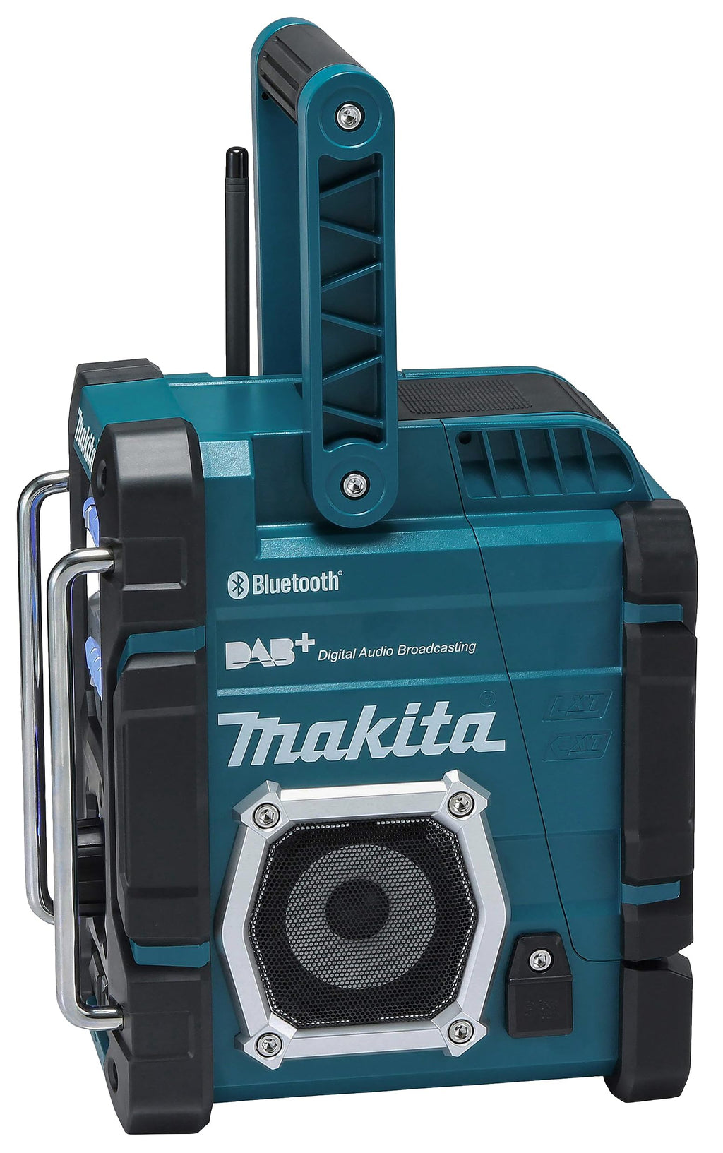 Radio de chantier DMR112 FM USB stéréo écran LCD alimentation par batterie 3,6 V 28,2 x 16,3 x 29,4 cm