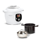 Multicuiseur électrique Cookeo+ 6 L 1600 W cuisson sous pression 6 modes 80 recettes cuve antiadhésive panier vapeur