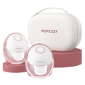 Tire-Lait Électrique Mains Libres M6 Lot de 2 Rouge Double Pompe Portable avec Système de Pompage Sans Fil et Design Compact