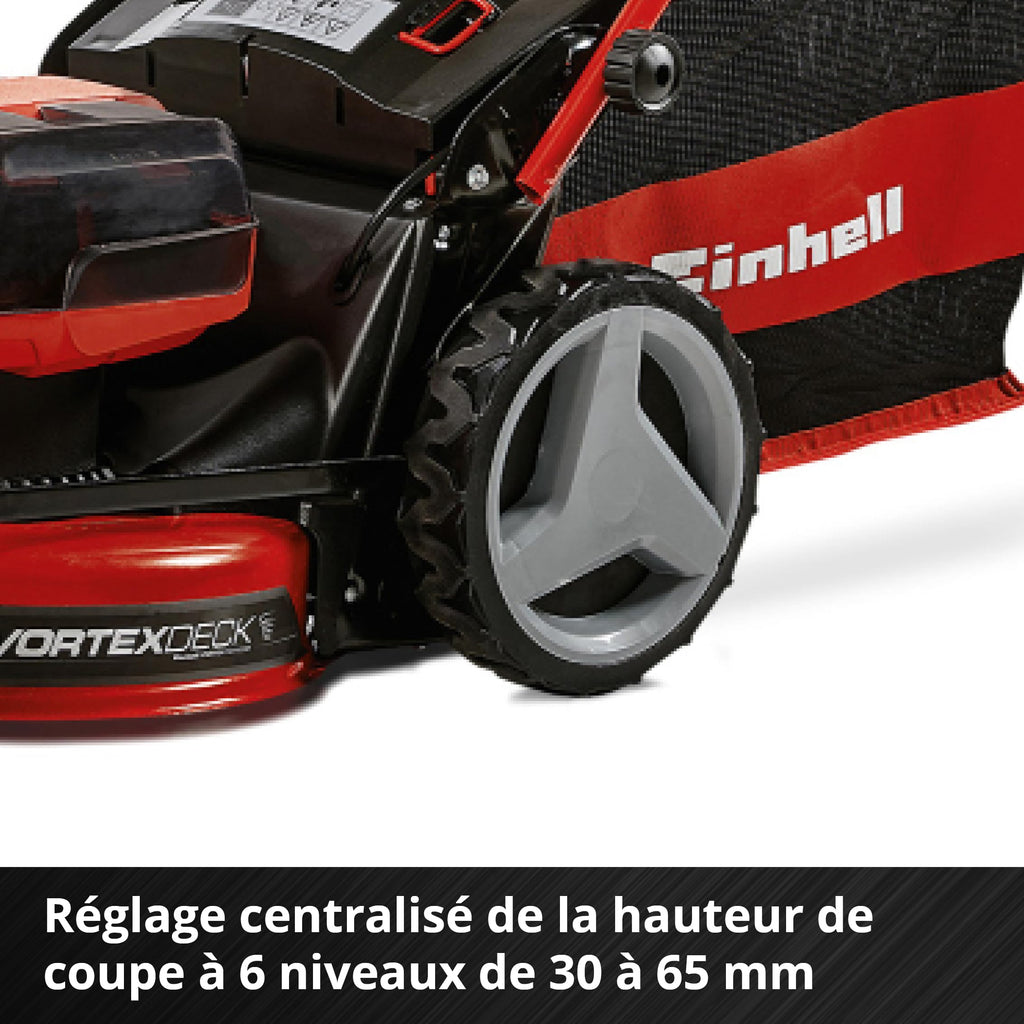 Tondeuse à gazon sans fil GP-CM 36/47 S HW Li 36 V 47 cm autotractée moteur sans charbon 2 batteries 4 Ah 2 chargeurs