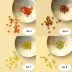 Perles de rocaille en verre multicolores 3,8 mm - 65 pièces pour bijoux et broderie