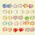 Perles en verre en forme d'étoile à cinq branches (10 perles)