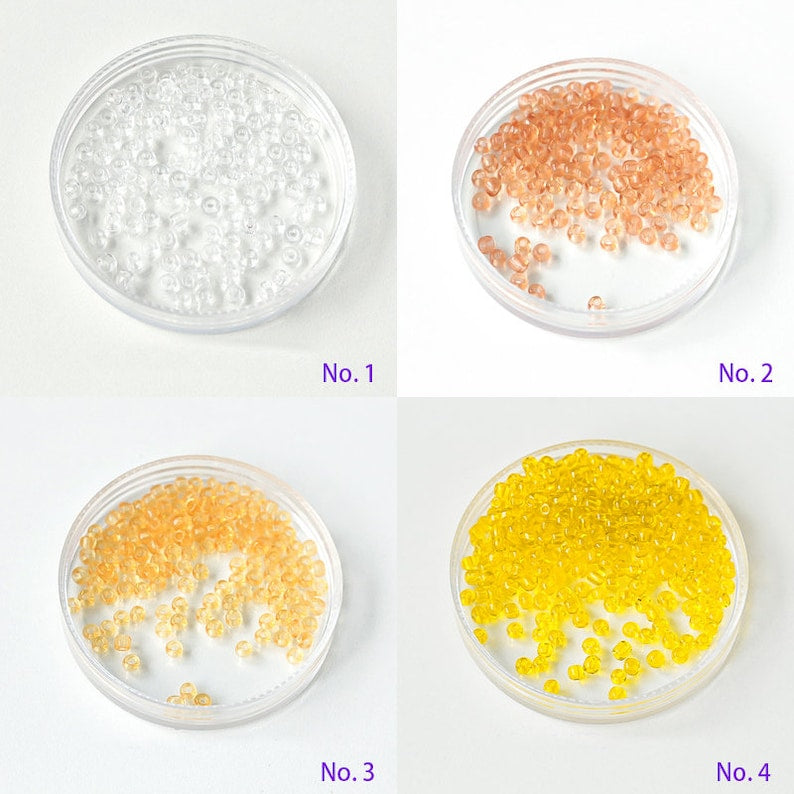 Perles de rocaille en verre brillant 3 mm, 550 pièces transparentes pour bijoux