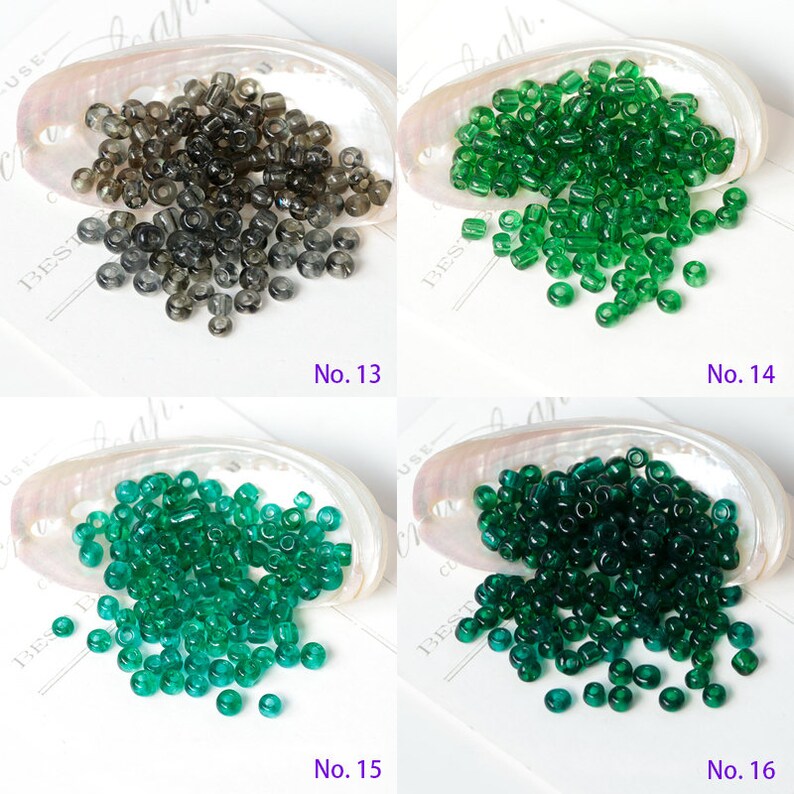 Perles de rocaille en verre teinté 4 mm 240 pièces pour fabrication de bijoux accessoires