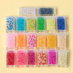 Perles de rocaille en verre teintées 3 mm, 550 pièces (20 g)
