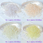 Perles de rocaille en verre teintées 3 mm, 550 pièces (20 g)