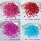 Perles de rocaille en verre teintées 3 mm, 550 pièces (20 g)