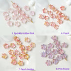 Perles en verre en forme d'étoile à cinq branches (10 perles)