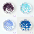 Perles de rocaille en verre brillant 3 mm, 550 pièces transparentes pour bijoux