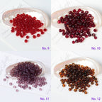 Perles de rocaille en verre teinté 4 mm 240 pièces pour fabrication de bijoux accessoires