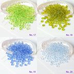 Perles de rocaille en verre teinté 4 mm 240 pièces pour fabrication de bijoux accessoires