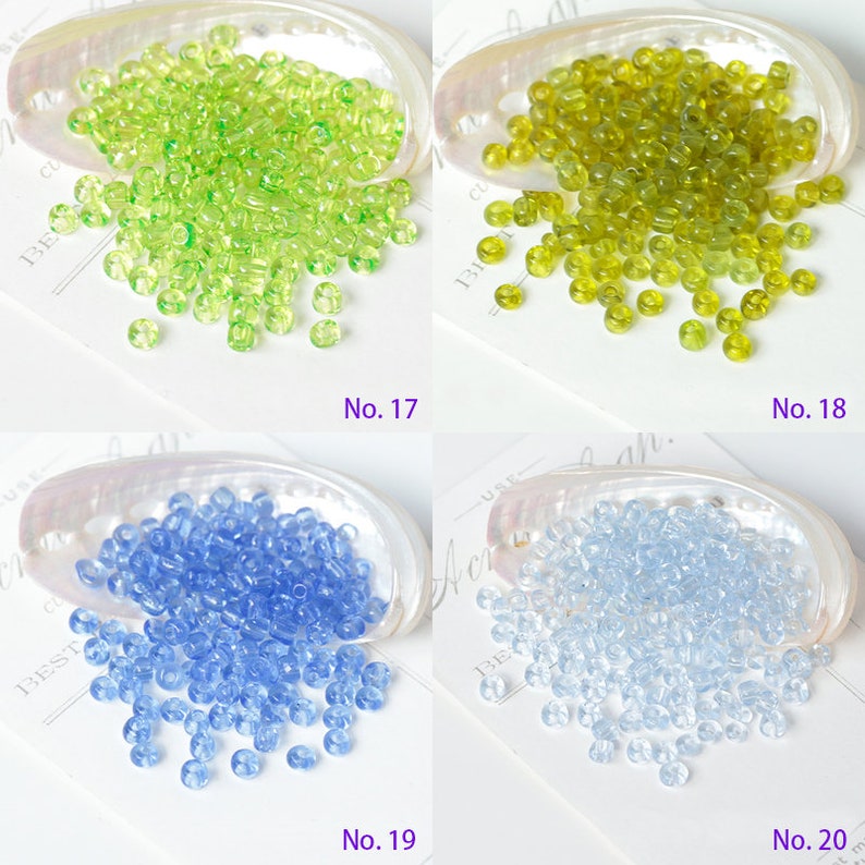 Perles de rocaille en verre teinté 4 mm 240 pièces pour fabrication de bijoux accessoires