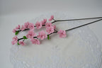 Branche de fleurs de cerisier perlées rose, 40 cm, fleurs artificielles