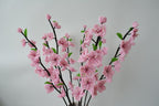 Branche de fleurs de cerisier perlées rose, 40 cm, fleurs artificielles