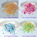 Perles de rocaille en verre teintées 3 mm, 550 pièces (20 g)